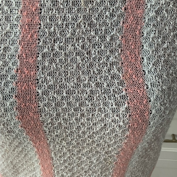 Vintage 90’S EN VOGUE Knitted Beige Pink Short Sleeve Top Shirt Size Medium - Picture 7 of 15